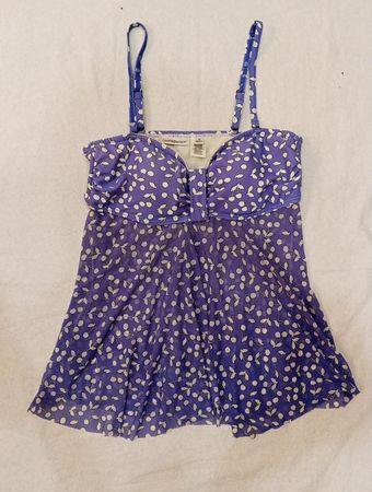 Croft & Barrow Lila Kirschdruck Tanktop