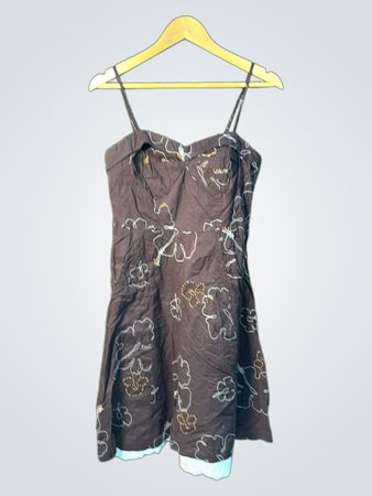 My Michelle Brown Floral Mini Dress