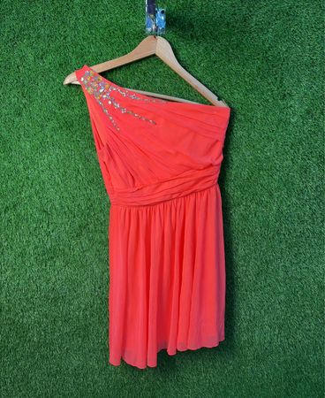 Charlotte Russe One Shoulder Embellished Dress