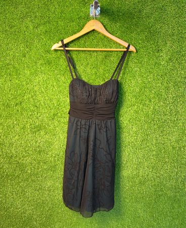 Speechless Black Floral Embellished Dress