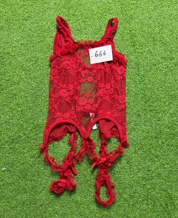 Red Lace Bodysuit