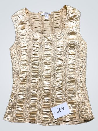 WD-NY Ruched Sleeveless Top
