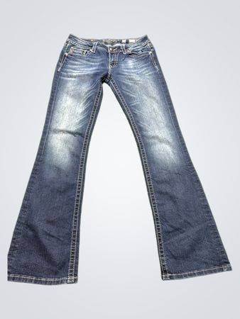 Miss Me Jeans Women's Flare Jeans with Embellished Pockets