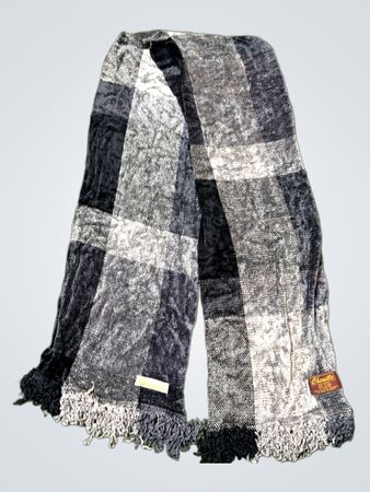 Chenille Plaid Schalm