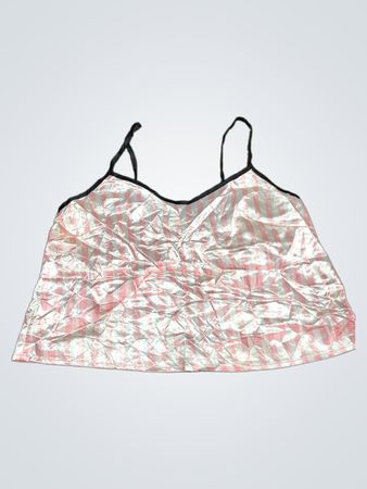 Rosa-weiß gestreiftes Tanktop