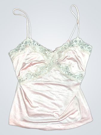 Express Pink Spitzenbesatz Camisole-Top