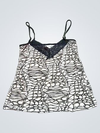 „Mitternachts-Spitzenbesatz-Camisole”