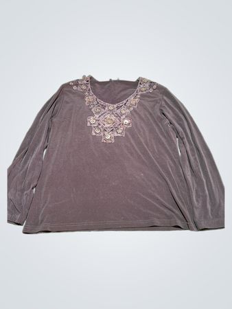 TRICOTTO Women's verziertes Langarmoberteil