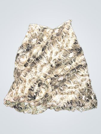 Talbots Reiner Seidenrock mit Schlangenmuster