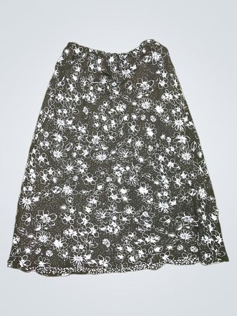 Croft & Barrow Damens Midirock mit Blumenmuster