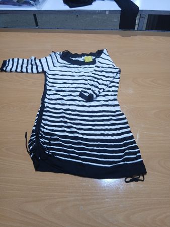 Vestido de Tricô Listrado