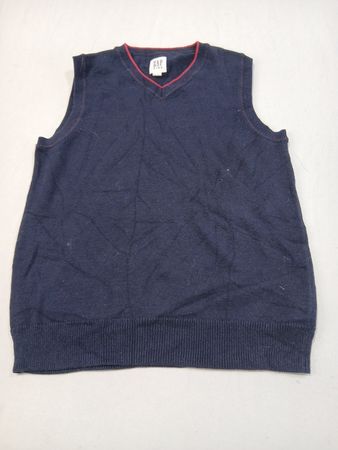 Gap Kids Navy Blue Knit V-Neck Sleeveless Vest