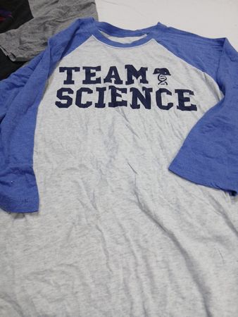 Unbranded Gray Blue Team Science Baseball Jacket