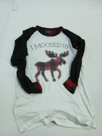 Fammy Jammies Long Sleeve Shirt with Moose Design