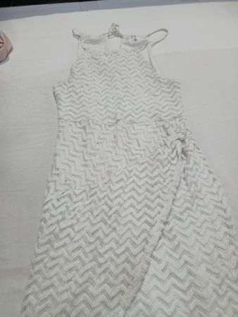 White Chevron Dress