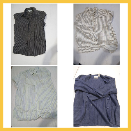 Designer Button-Up Shirt Bundle - Foxcroft, Madewell, Van Heusen & More