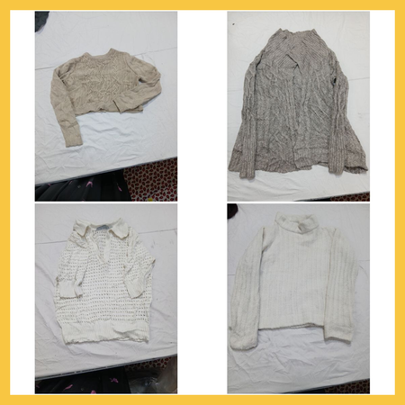 Pacote de Suéter Aconchegante - 10 Peças Misturadas de Happily Grey, Maurices, American Eagle e Mais