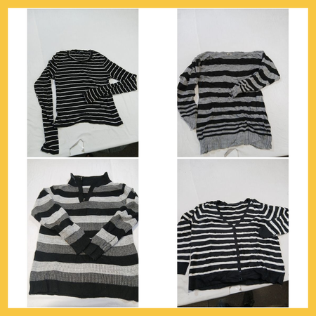 Pacote de Tops Listrados Streetwear Society, Promiss & Old Navy