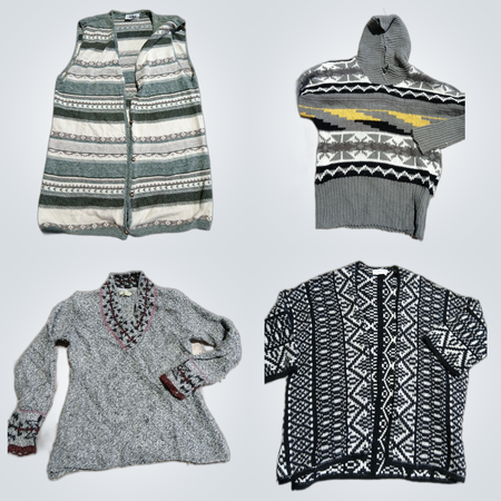 Mango & IDZ Knitwear Bundle - 10 Piece Sweater & Cardigan Lot