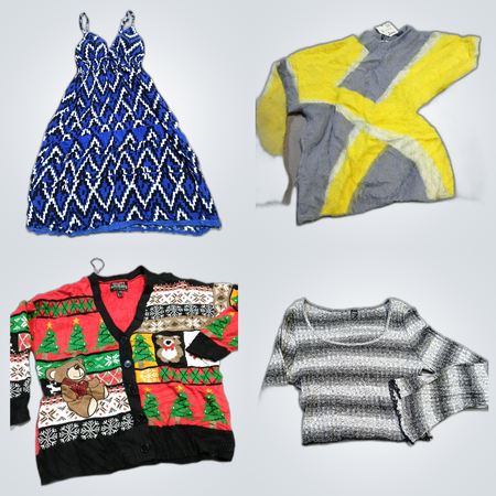 Le Chateau, Zara, SHEIN & Weitere Top-Designermarken Bundle von 10 sanft gebrauchten Pullovern & Kleidern