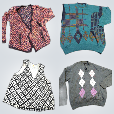 Lacoste & More Sweater Bundle - 10 Pc Mix Argyle Knitwear