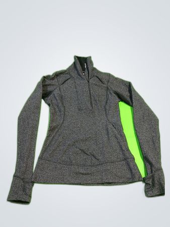Lululemon Gray 1/4 Zip Knit Jacket