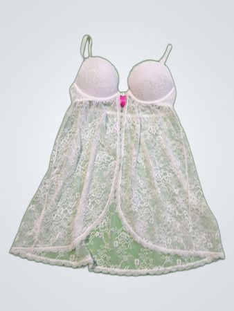 La Perla White Lace Babydoll