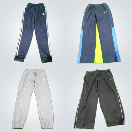 Black Grey Track Pant