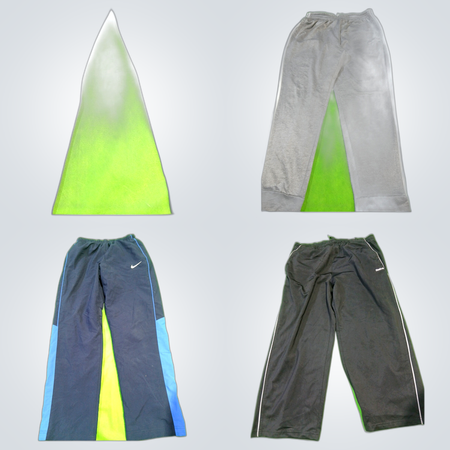 Black Grey Track Pants