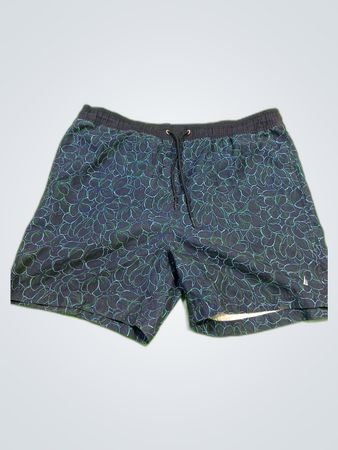 Nautica Navy Printed Swim Shorts