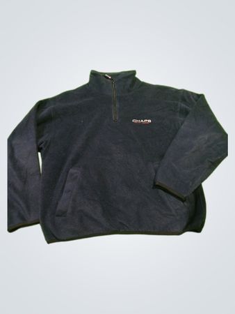 Chaps Ralph Lauren Navy Fleece Zip-Up Jacket