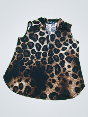 Leopard Print Sleeveless Top