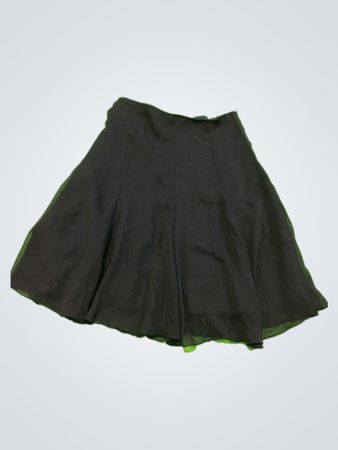 Autre Toi Black Flared Mini Skirt