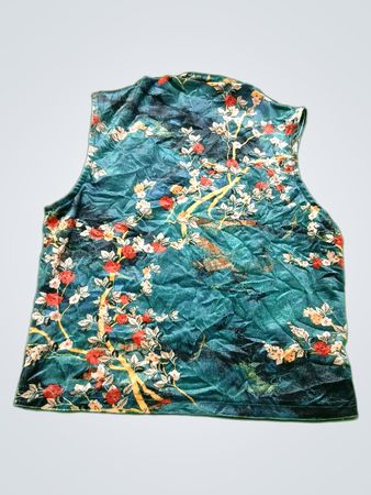 Floral Pattern Sleeveless Top