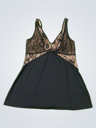 Soma Black Lace Trim Camisole