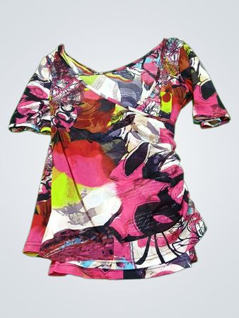 Blouse with Floral Pattern