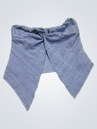 Light Blue Eyelet Bandeau Top