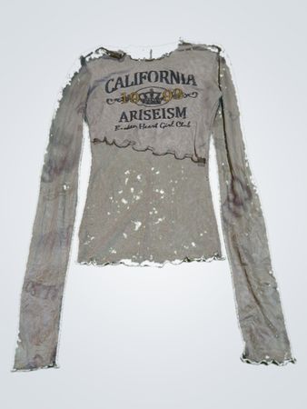 Unbranded California Arise Graphic Sheer Top
