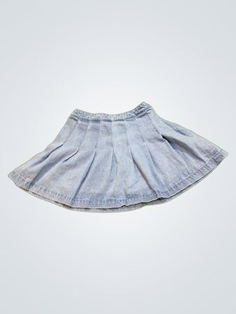 Forever 21 Pleated Denim Mini Skirt