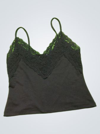 Black Lace Trim Cami