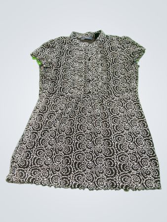 claiborne black and white floral dress