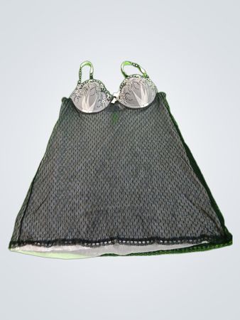 Inner Secrets Black Mesh Bra