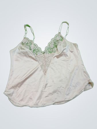 White Lace Trim Camisole