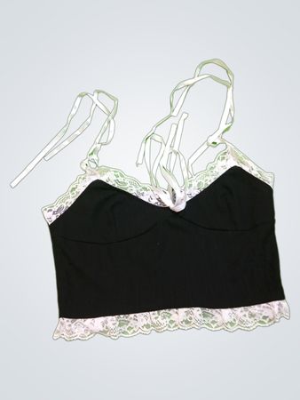 Black Lace Trim Cami