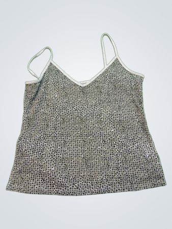 Grey Sequin Cami Top