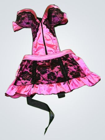 Pink Satin Lace Chemise