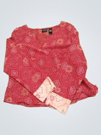 Red Paisley Blouse