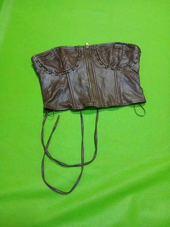 Brown Leather Corset