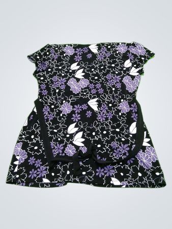 Thyme Floral Print Short Sleeve Blouse