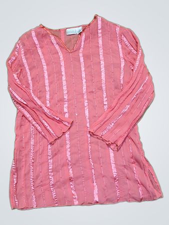 Pink Striped Blouse